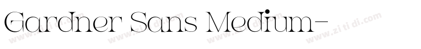 Gardner Sans Medium字体转换